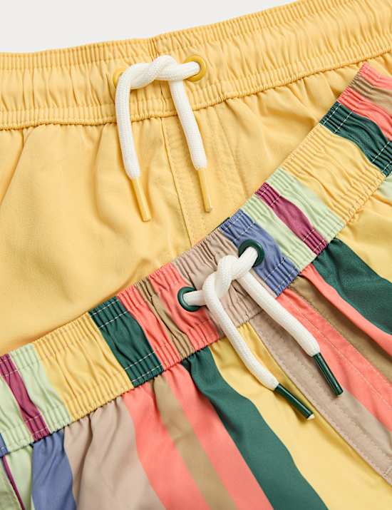2 Pack Striped Swim Shorts (2-8 Years)