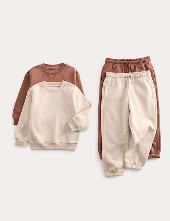 2 Pack Cotton Rich Top & Bottom Outfit (2-8 Yrs)