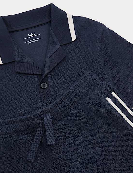 2 Piece Cotton Rich Textured Top & Bottom Outfit (2-10 Yrs)