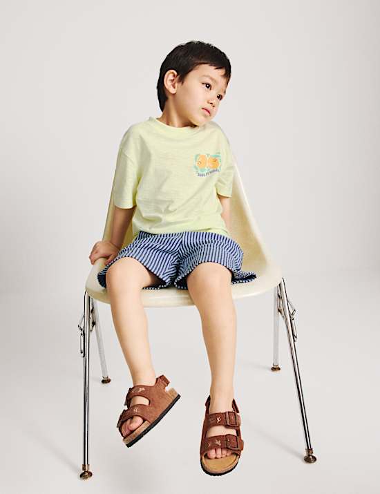 Ensemble 2 pi&egrave;ces t-shirt et short 100 % coton (du 2 au 8 ans)