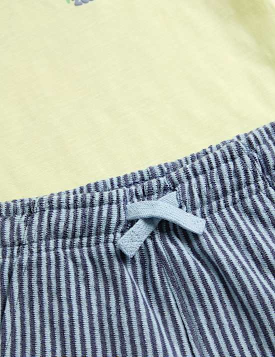 2pc Pure Cotton T-Shirt And Shorts Outfit (2-8 Yrs)