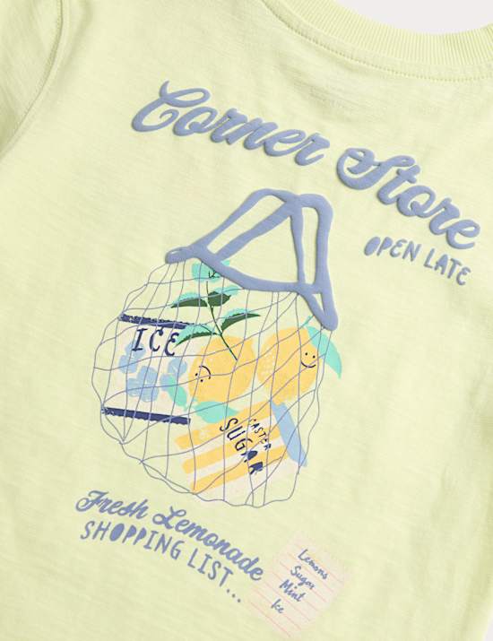 2pc Pure Cotton T-Shirt And Shorts Outfit (2-8 Yrs)