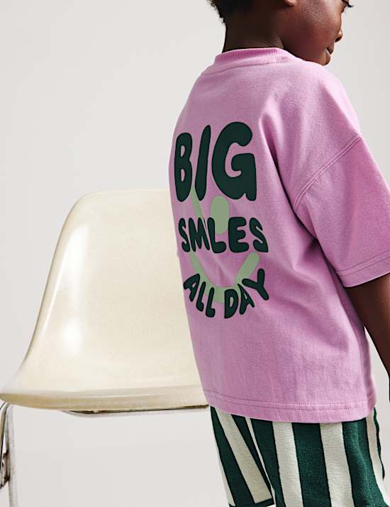 2 Piece Pure Cotton Graphic Top & Bottom Outfit (2-8 Yrs)