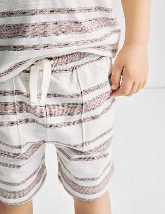 2pc Pure Cotton Textured Top & Bottom Outfit (1-8 Yrs)