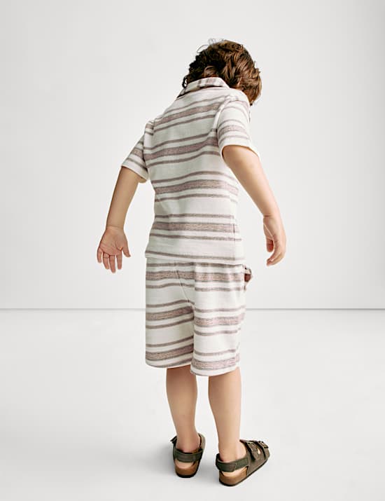 2pc Pure Cotton Textured Top & Bottom Outfit (1-8 Yrs)