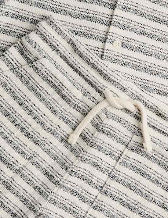 2 Piece Cotton Rich Textured Striped Outfit (2-10 Yrs)