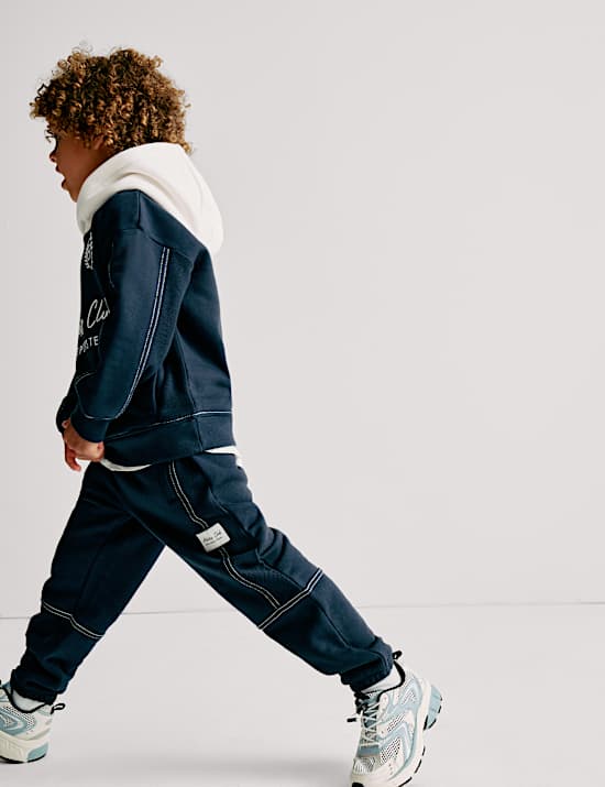 Cotton Rich Hoodie & Jogger Outfit (2-8 Yrs)