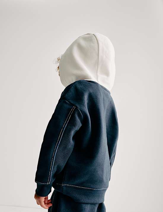 Cotton Rich Hoodie & Jogger Outfit (2-8 Yrs)