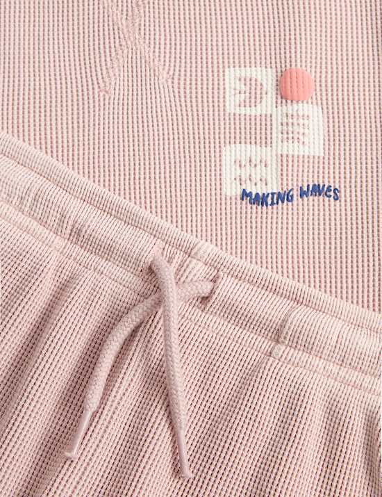 2-tlg. bedrucktes Outfit aus reiner Baumwolle (2&ndash;8 Jahre)