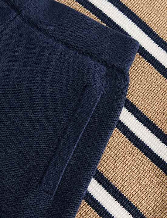 2-delige gebreide outfit van zuiver katoen (2-10 jaar)