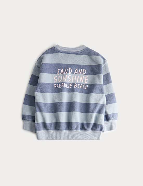 Ensemble Paradise 2 pi&egrave;ces 100 % coton &agrave; rayures (du 2 au 8 ans)