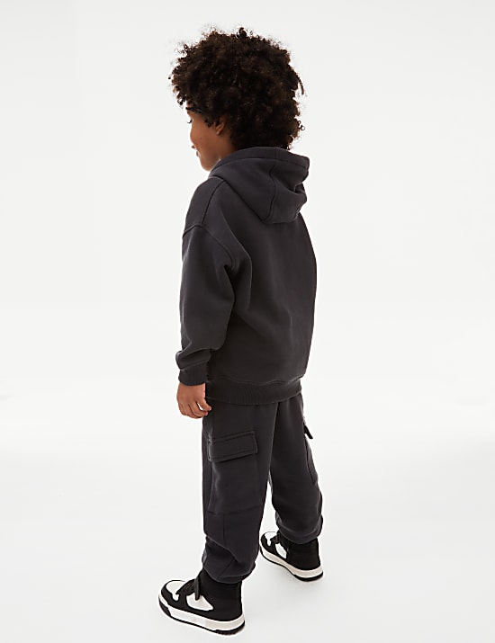 Pantalon de jogging et sweat en coton &agrave; capuche &agrave; motif Cool Vibes (du 2 au 8 ans)