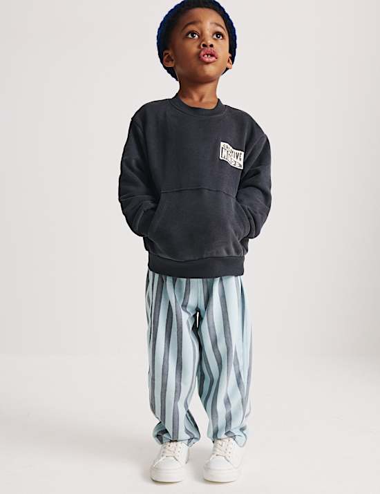 2-teiliges gestreiftes Outfit mit hohem Baumwollanteil (1&ndash;8 J.)