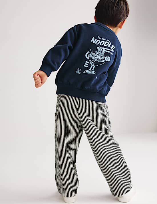 2 Piece Cotton Rich Noodle Graphic Outfit (2-8 Yrs)