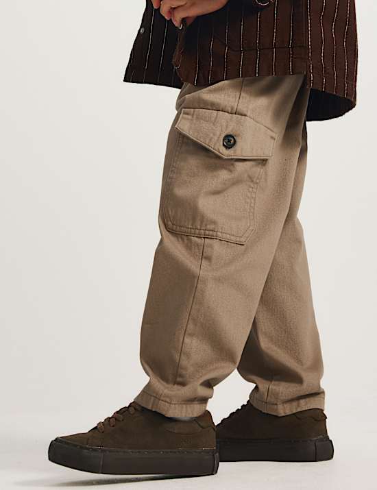3 Piece Pure Cotton Striped Shacket Outfit (2-8 Yrs)