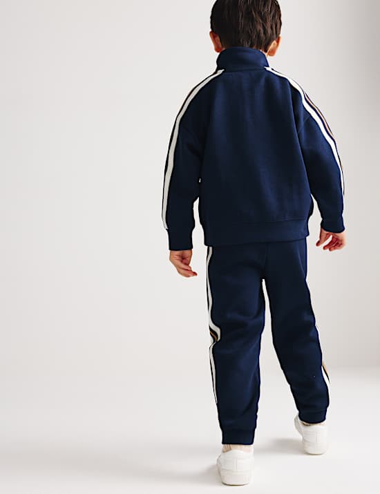 2 Piece Cotton Blend Side Taped Outfit (2-8 Yrs)
