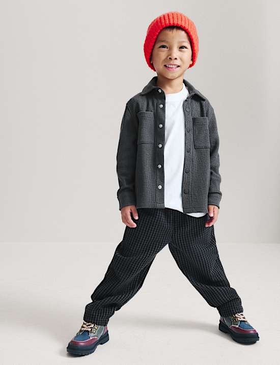 2pc Cotton Rich Waffle Shirt Outfit (2-8 Yrs)