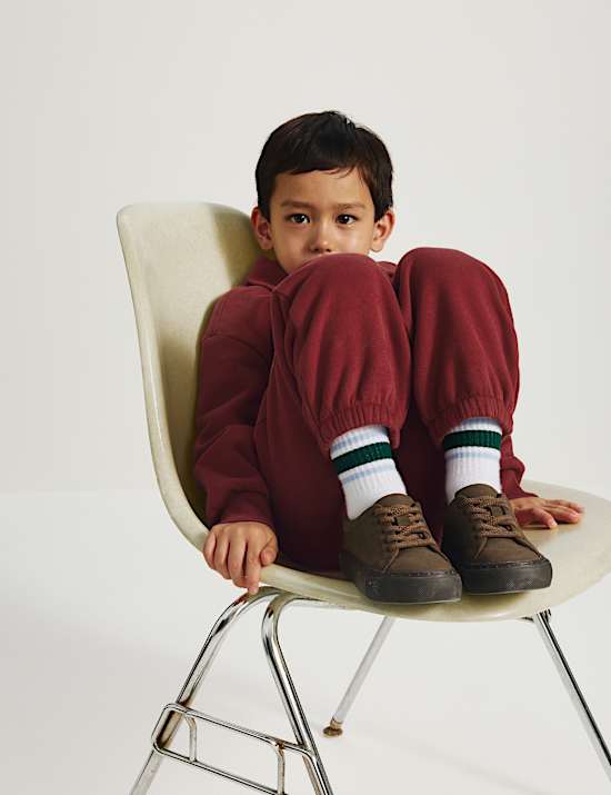 Pakaian 2 Potong Sweatshirt Rugby Bahan Katun (2-8 Thn)