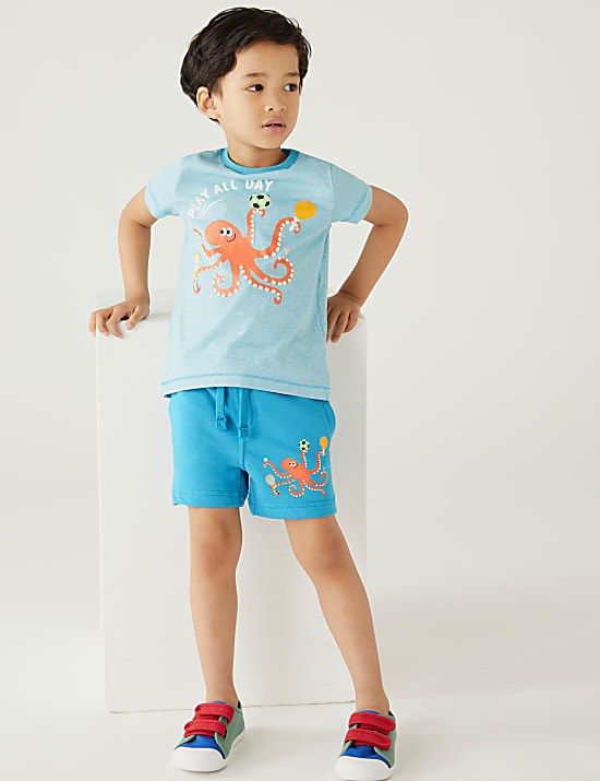 Cotton Rich Octopus Shorts