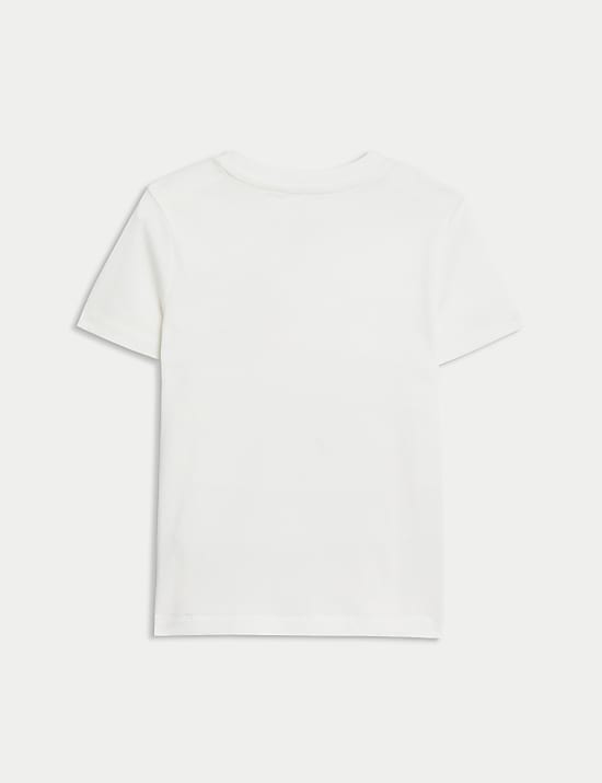 T-shirt &mu;&epsilon; &sigma;&lambda;ό&gamma;&kappa;&alpha;&nu; Here Comes The Sun &alpha;&pi;ό 100% &beta;&alpha;&mu;&beta;ά&kappa;&iota; (2-8 &epsilon;&tau;ώ&nu;)