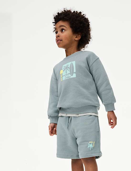 Cotton Rich Graphic Shorts (2-8 Yrs)