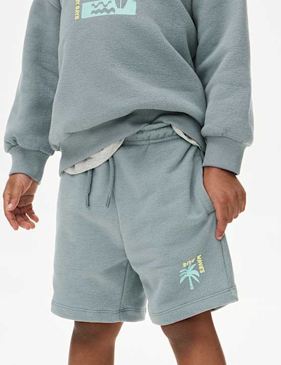 Cotton Rich Graphic Shorts (2-8 Yrs)