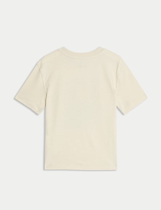 T-Shirt aus reiner Baumwolle mit Wellengrafik (2–8 J.)