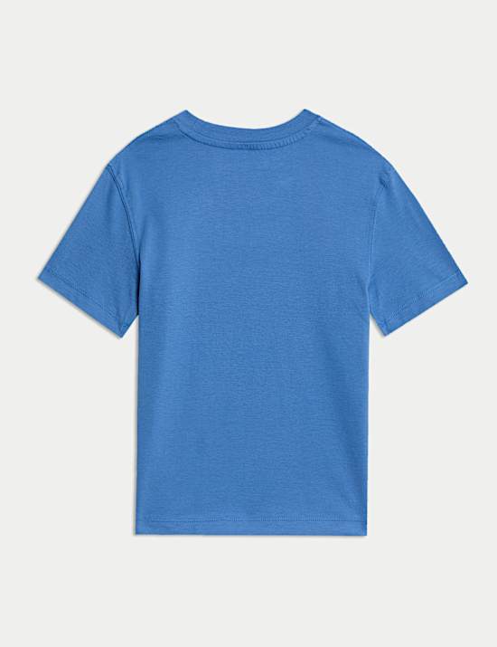 Pure Cotton Slogan T-Shirt (2-8 Yrs)