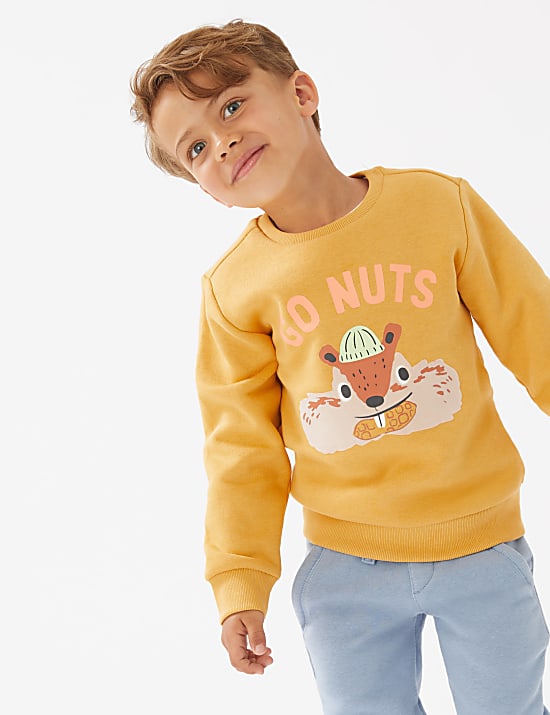 Cotton Rich Chipmunk Sweatshirt (2-7 Yrs)