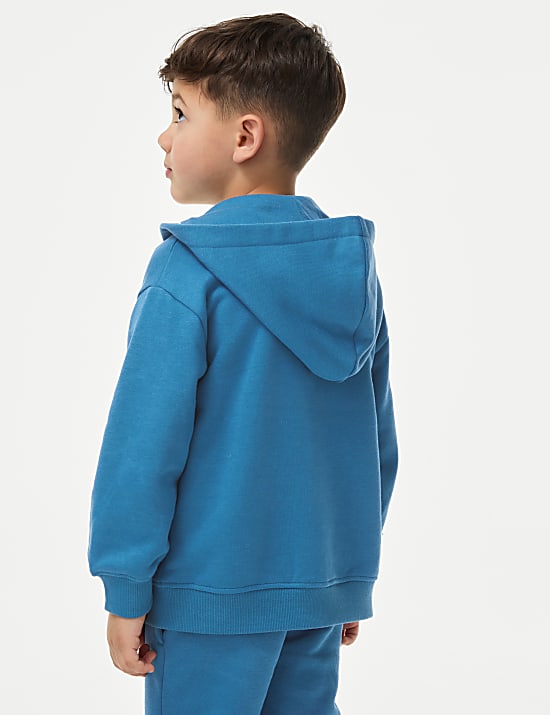 Φούτερ με φερμουάρ και υψηλή περιεκτικότητα σε βαμβάκι (2-8 ετών)