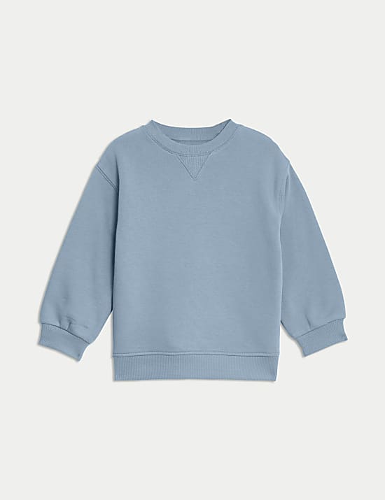 Cotton Rich Plain Sweatshirt (2-8 Yrs)