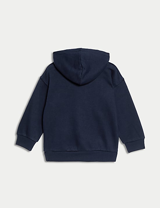 Cotton Rich Plain Hoodie (2-8 Yrs)