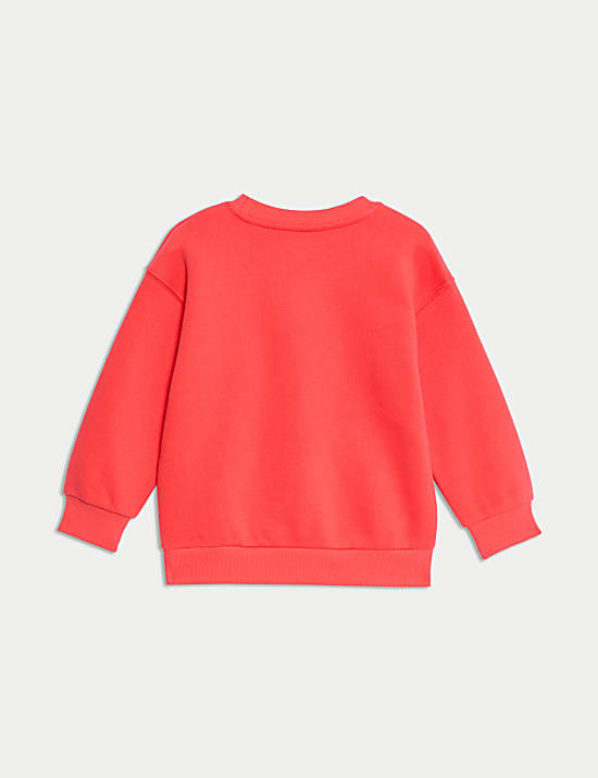 Sweat-shirt en coton avec texte (du 2 au 8 ans)