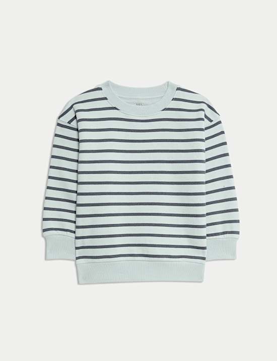Sweat-shirt en coton à rayures (du 2 au 8 ans)