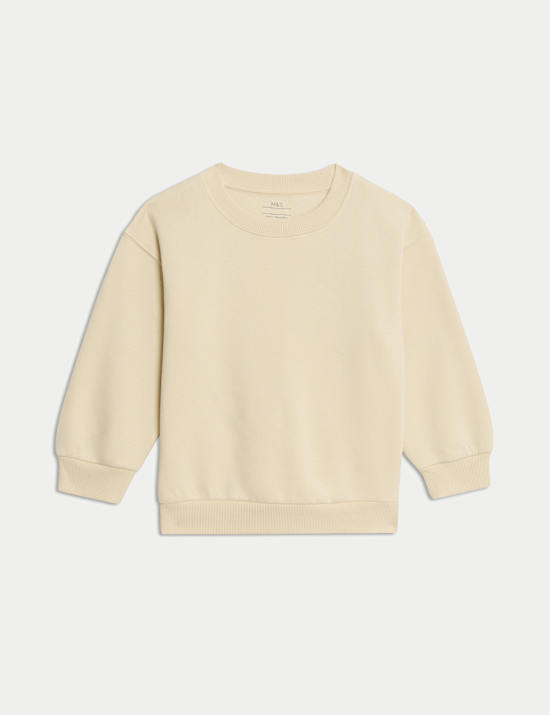 Cotton Rich Plain Sweatshirt (2-8 Yrs)