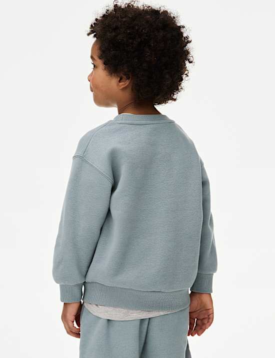 Sweat en coton à motif graphique (du 2 au 8 ans)