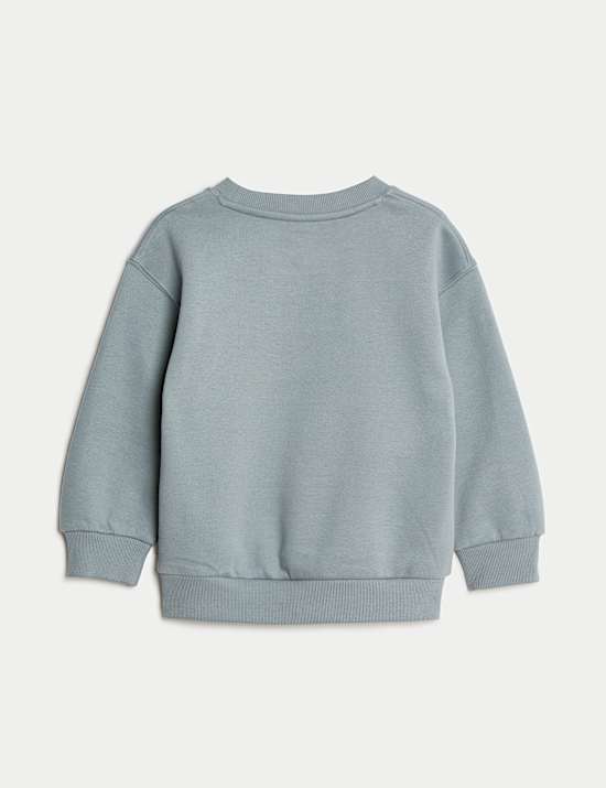 Sweat en coton à motif graphique (du 2 au 8 ans)