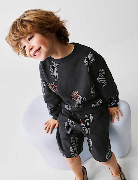 Cotton Rich Cactus Sweatshirt (2-8 Yrs)