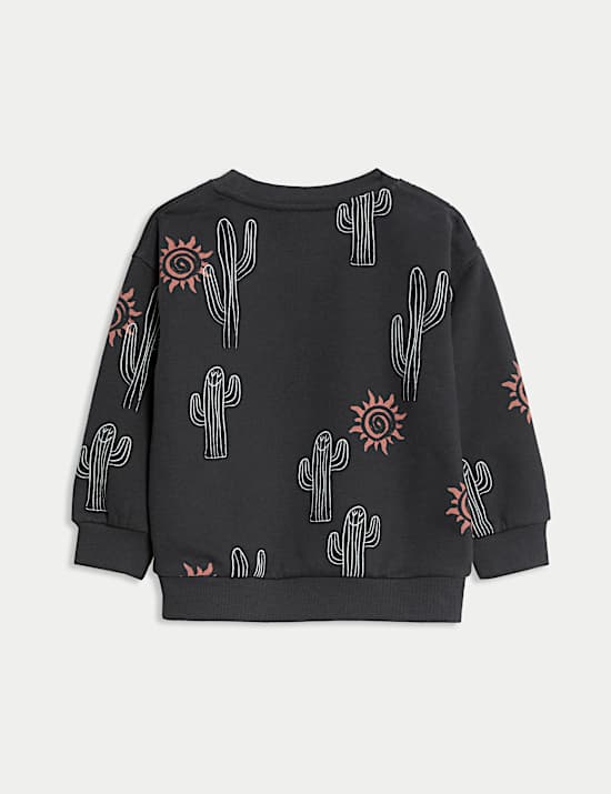 Cotton Rich Cactus Sweatshirt (2-8 Yrs)