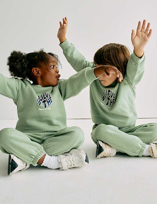 Cotton Rich Graphic Sweatshirt (2-8 Yrs)