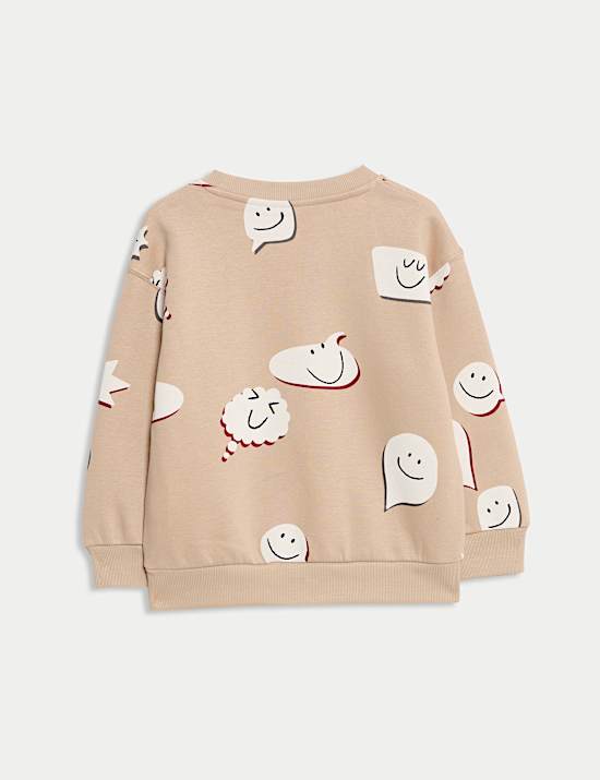 Cotton Rich Graphic Sweatshirt (2-8 Yrs)