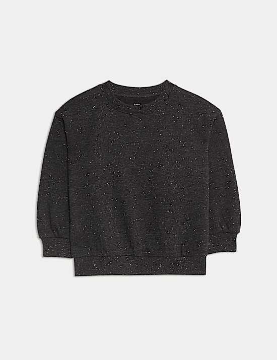 Cotton Rich Nepped Sweatshirt (2-8 Yrs)