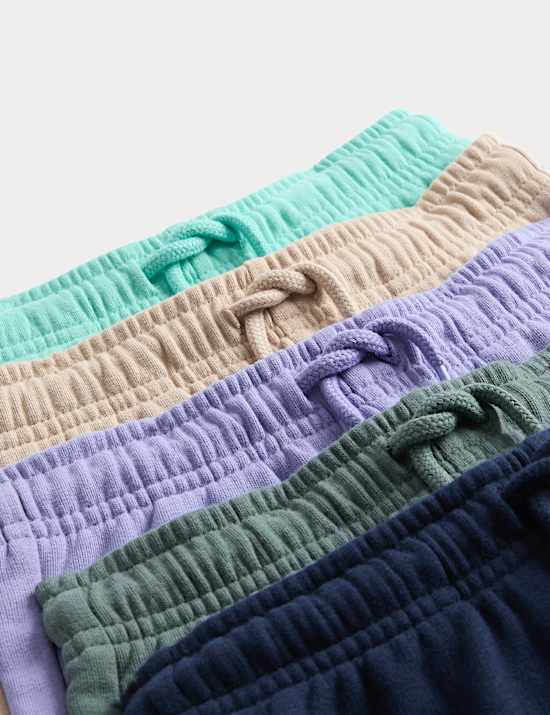 5 Pack Cotton Rich Shorts (2-8 Yrs)