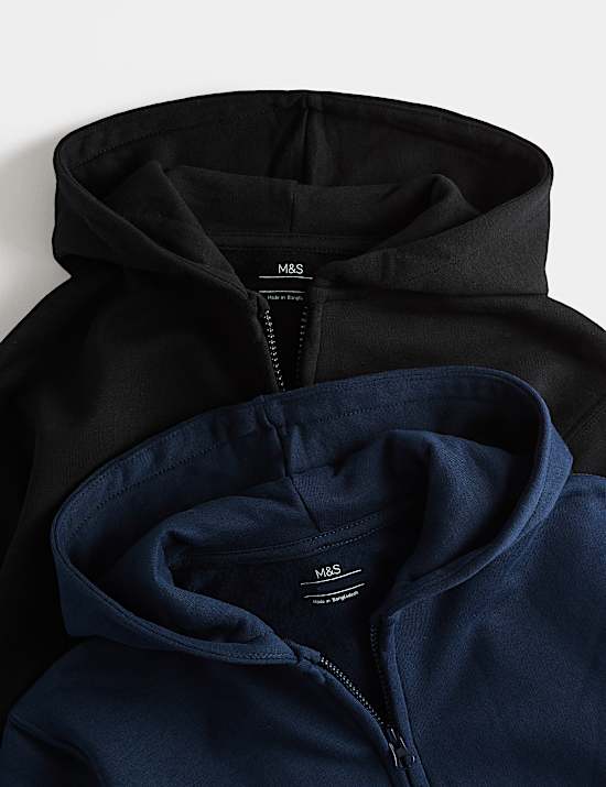 2 Pack Cotton Rich Hoodies (2-8 Yrs)