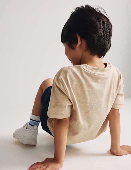 5er-Pack T-Shirts mit kurzem Arm aus reiner Baumwolle (2&ndash;8 J.)