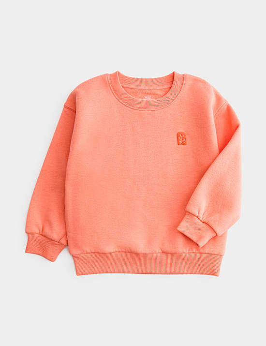 Cotton Rich Leaf Graphic Sweatshirt (2-8 Years)