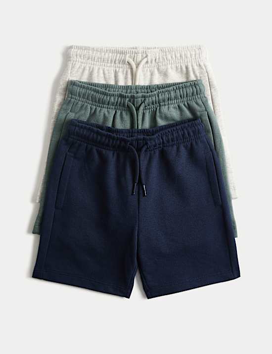 3 Pack Cotton Rich Shorts (2-8 Years)