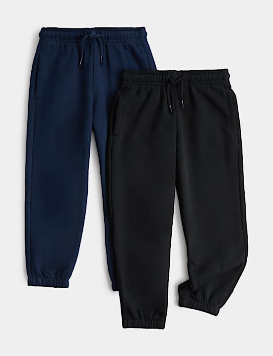 2 Pack Cotton Rich Joggers (2-8 Yrs)