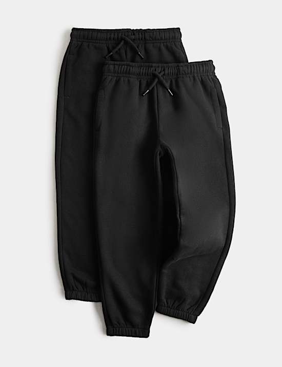 2 Pack Cotton Rich Joggers (2-8 Yrs)