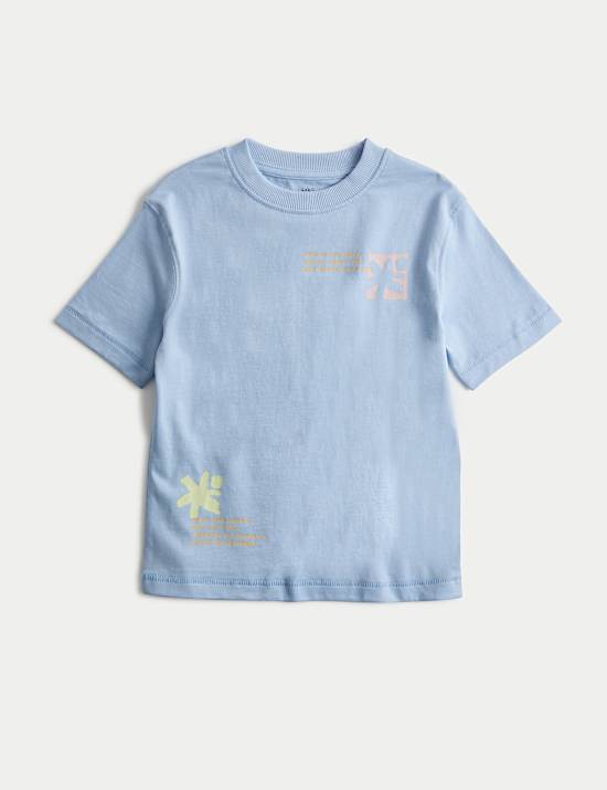 Zuiver katoenen T-shirt met graphic (2-8 jaar)